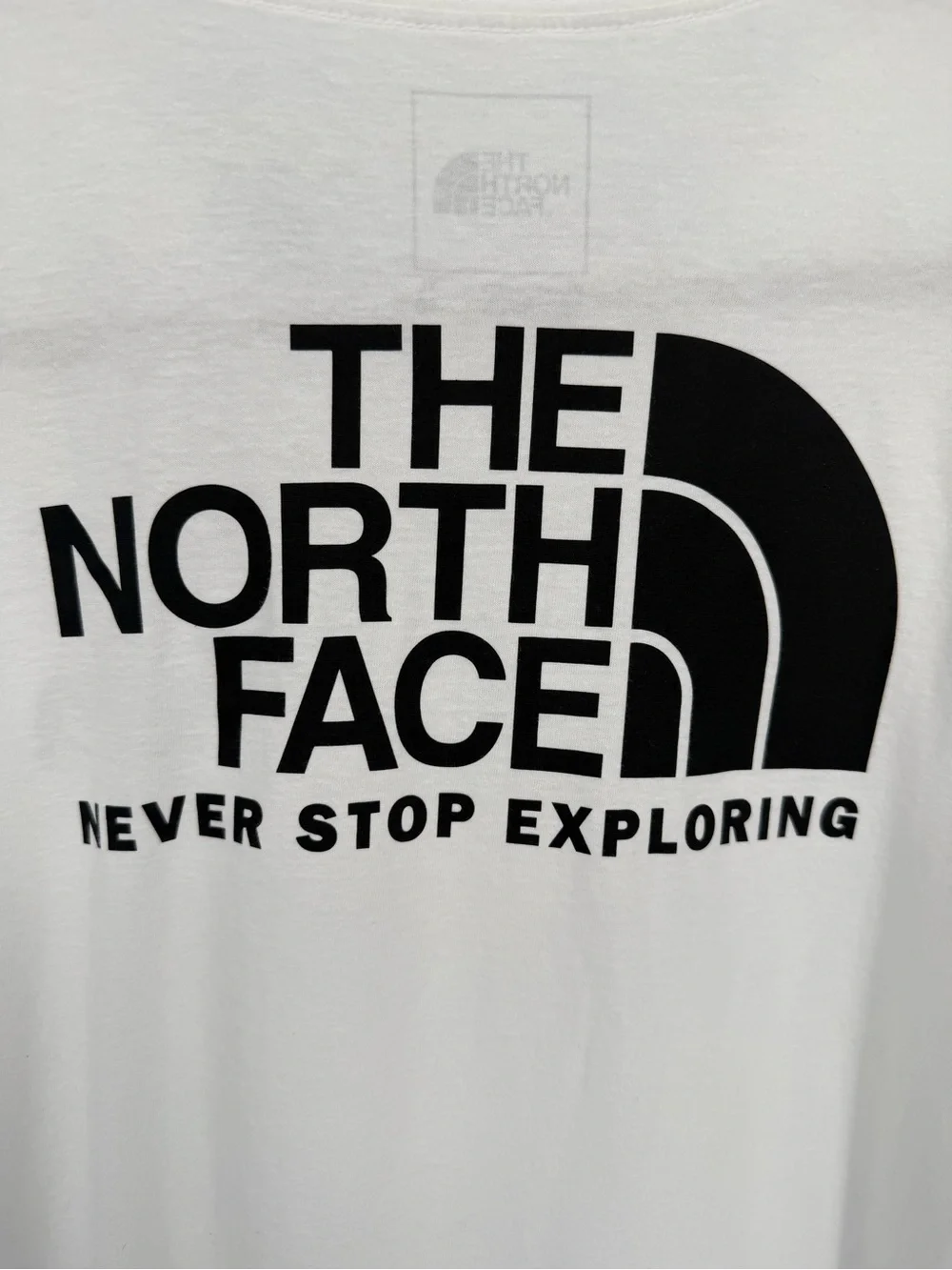 The North Face Men’s White Logo Short Sleeve Tee
